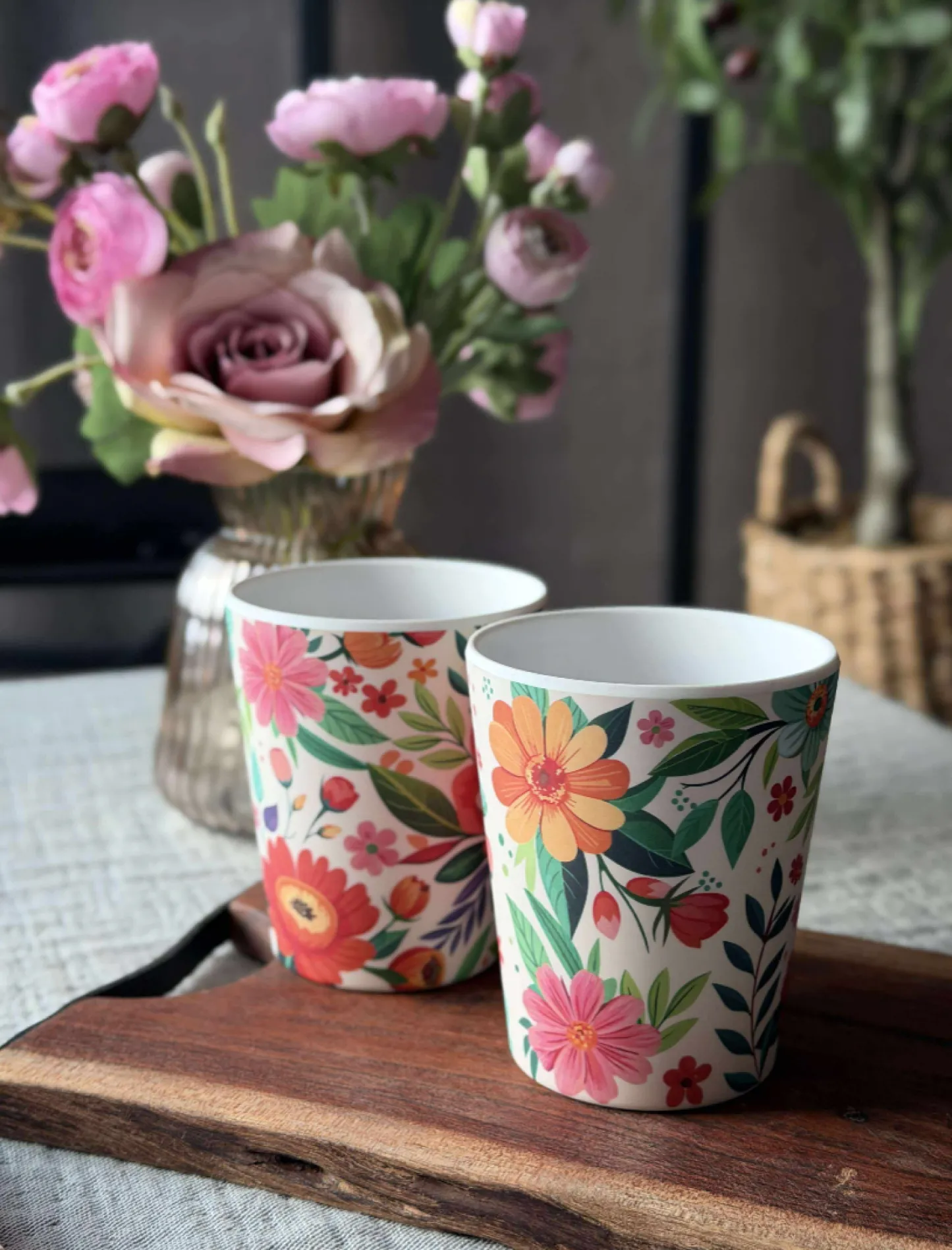 VIAMAJA Kop Flower Melamin New