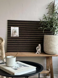 VIAMAJA Korkplade med panel effekt NEW Dark - Støjdæmpende