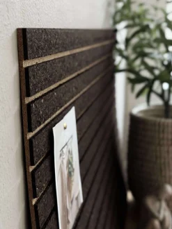 VIAMAJA Korkplade med panel effekt NEW Dark - Støjdæmpende