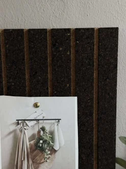 VIAMAJA Korkplade med panel effekt NEW Dark - Støjdæmpende