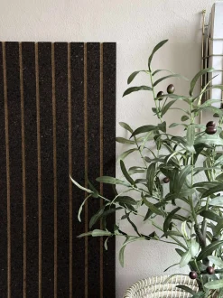 VIAMAJA Korkplade med panel effekt NEW Dark - Støjdæmpende