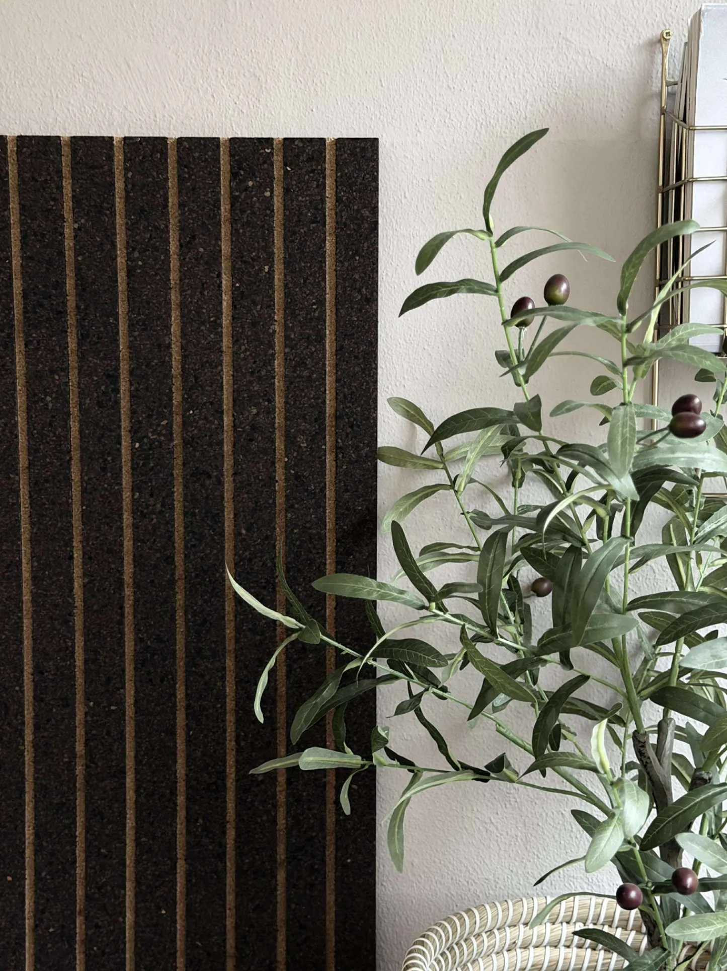 VIAMAJA Korkplade med panel effekt NEW Dark - Støjdæmpende