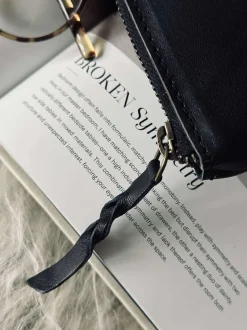 VIAMAJA Kosmetikpung / Clutch - Black leather New