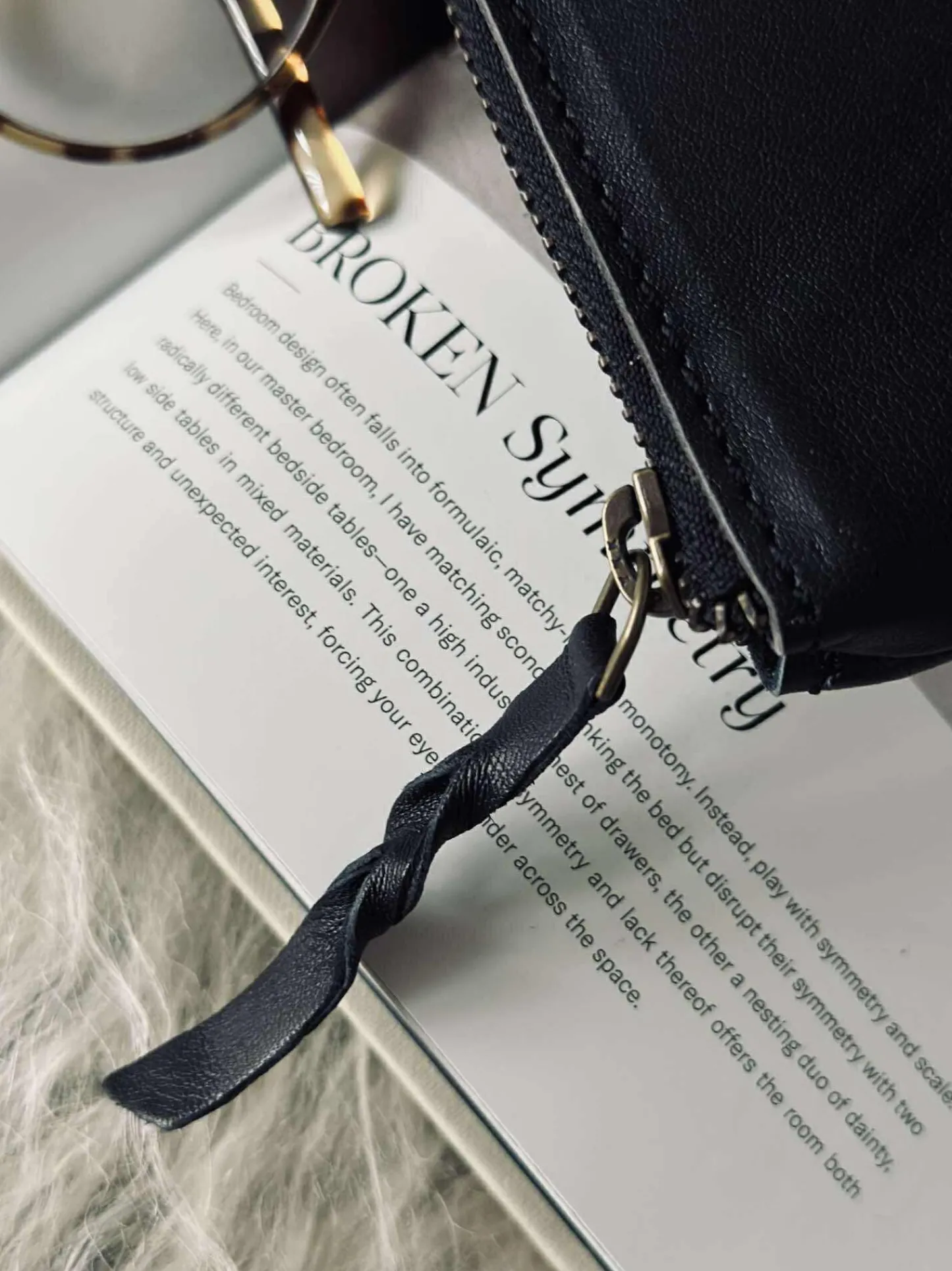 VIAMAJA Kosmetikpung / Clutch - Black leather New