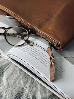 VIAMAJA Kosmetikpung / Clutch - Cognac leather Outlet
