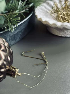 VIAMAJA Krog til opsætning af julepynt - Guld New