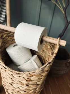 VIAMAJA Kurv m. toiletpapirholder – Lys Natur Best