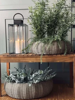 VIAMAJA Kurvesæt Rattan - Natur 2 stk. Discount