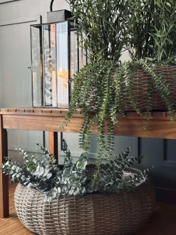 VIAMAJA Kurvesæt Rattan - Natur 2 stk. Discount