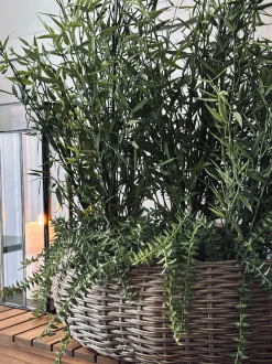 VIAMAJA Kurvesæt Rattan - Natur 2 stk. Discount