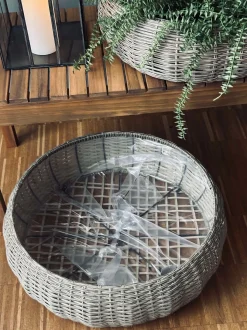 VIAMAJA Kurvesæt Rattan - Natur 2 stk. Discount