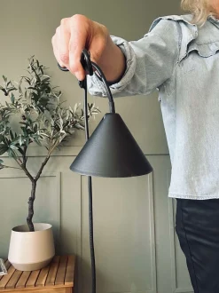 VIAMAJA Lampe bambus - Sort dia 33 Best