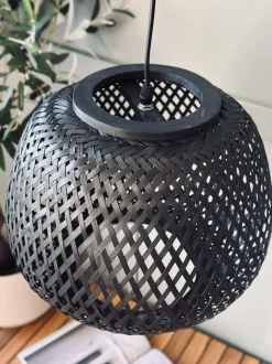 VIAMAJA Lampe bambus - Sort dia 33 Best