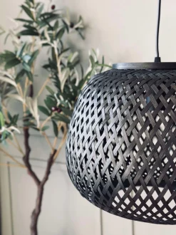 VIAMAJA Lampe bambus - Sort dia 33 Best