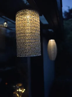 VIAMAJA Lampe cylinder med solceller - SUMMER GOLD Discount