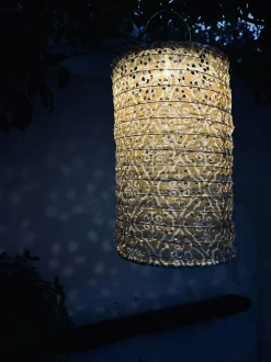 VIAMAJA Lampe cylinder med solceller - SUMMER GOLD Discount