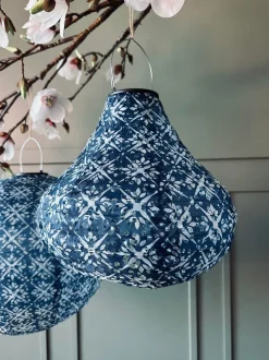 VIAMAJA Lampe med solceller Pear – SUMMER BLUE Clearance