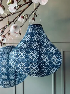 VIAMAJA Lampe med solceller Pear – SUMMER BLUE Clearance
