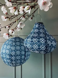 VIAMAJA Lampe med solceller Pear – SUMMER BLUE Clearance