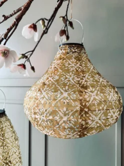 VIAMAJA Lampe med solceller Pear - SUMMER GOLD New