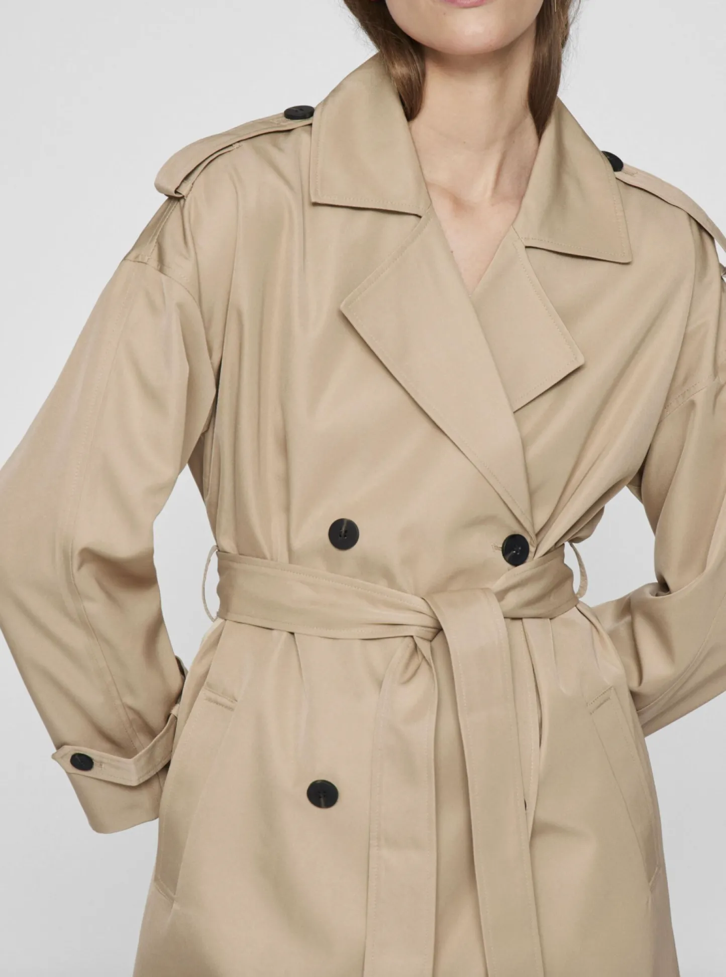 VIAMAJA Lang trenchcoat - Savannah Tan Hot
