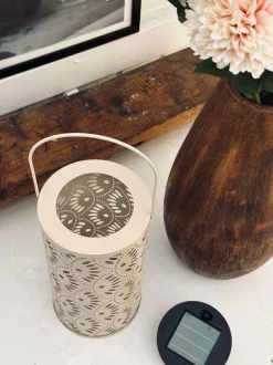 VIAMAJA Lanterne DELI m. Solceller – Beige Outlet