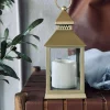 VIAMAJA Lanterne m. Timer - Gold Discount