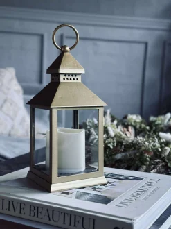 VIAMAJA Lanterne m. Timer - Gold Discount