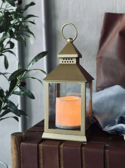 VIAMAJA Lanterne m. Timer - Gold Discount
