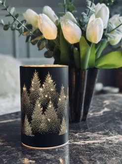 VIAMAJA Lanterne med led lys - Black / gold Hot