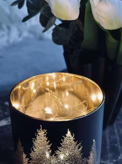 VIAMAJA Lanterne med led lys - Black / gold Hot