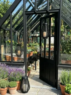 VIAMAJA Lanterne med solceller - BLACK VIXA Discount