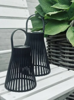 VIAMAJA Lanterne med solceller - GARDEN BLACK 14cm New
