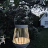 VIAMAJA Lanterne med solceller - Hvid metal