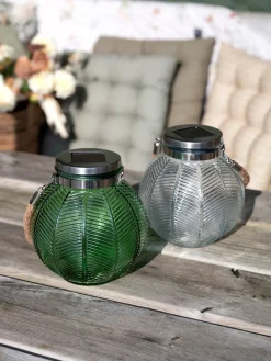 VIAMAJA Lanterne med solceller – Nancy clear Clearance