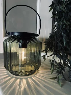 VIAMAJA Lanterne med solceller – Wilma Grøn Outlet