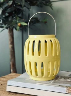 VIAMAJA Lanterne med solceller – Yellow summer Best