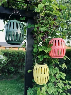 VIAMAJA Lanterne med solceller – Yellow summer Best