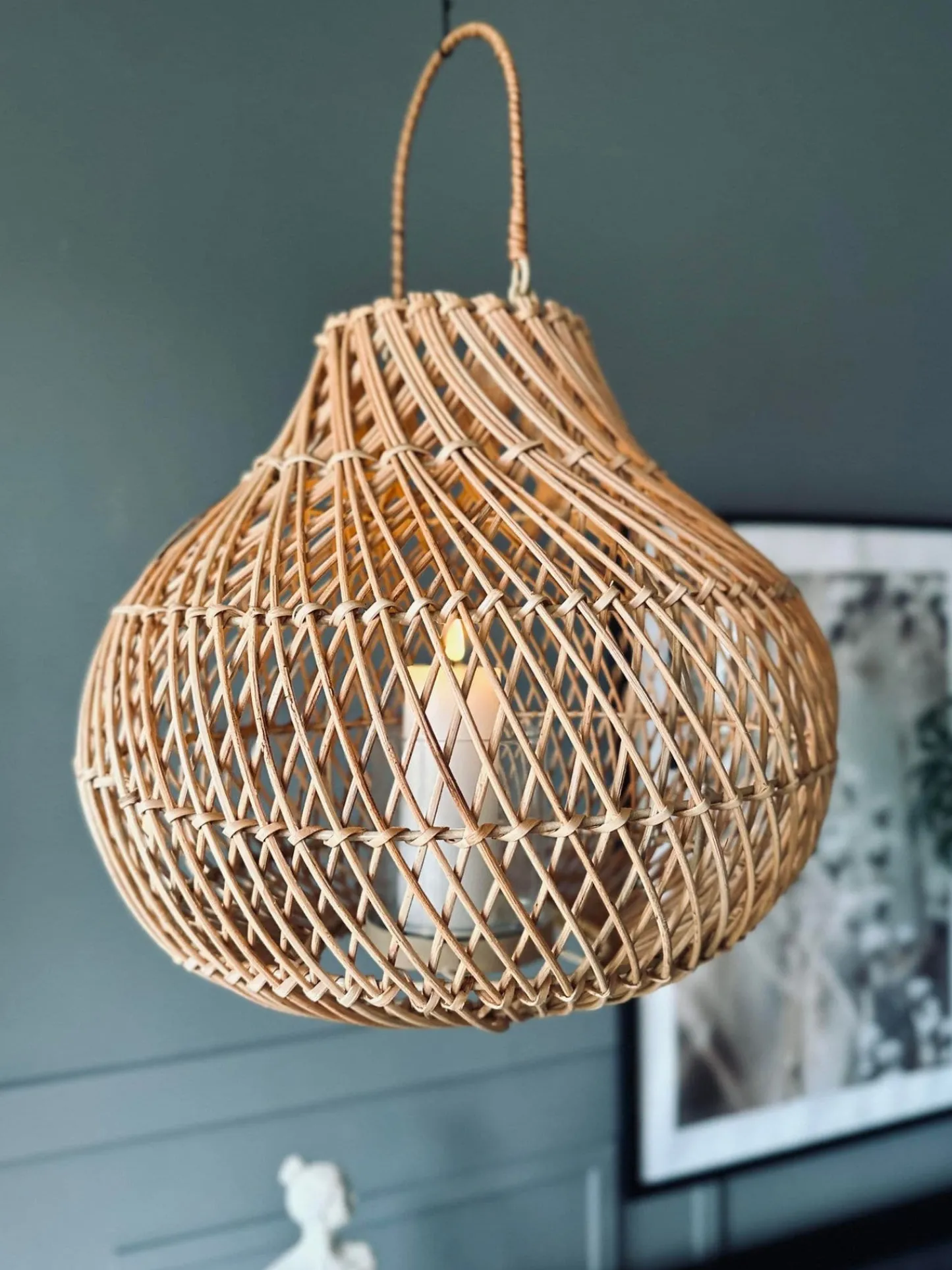 VIAMAJA Lanterne Nature - H 30cm Håndlavet Outlet