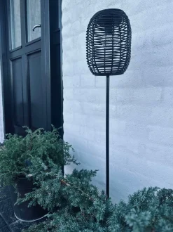 VIAMAJA Lanterne på spyd Black - Solar