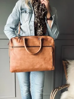VIAMAJA Laptop Cognac London Discount