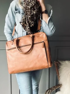 VIAMAJA Laptop Cognac London Discount