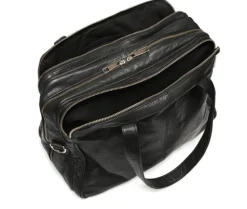 VIAMAJA Laptop taske i blødt skind // Sort Deluxe Online