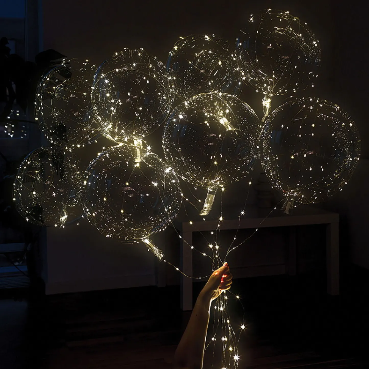 VIAMAJA LED Balloner - 10 pak (varm hvid lys) New