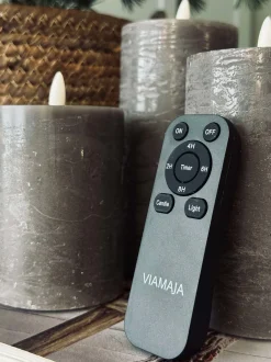 VIAMAJA LED Bloklys / Grå – 3 stk Rustik lys Sale