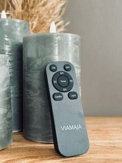 VIAMAJA LED Bloklys / Grøn/Grå – 3 stk Rustik lys Clearance