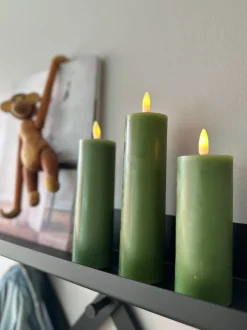 VIAMAJA LED Bloklys / Oliven 3 stk. Lys – Inkl. fjernbetjening Clearance