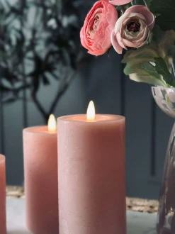 VIAMAJA LED Bloklys / Rosa – 3 stk bloklys Hot