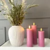 VIAMAJA LED Bloklys / VIOLET 3 stk – Inkl. fjernbetjening Best