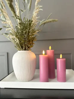 VIAMAJA LED Bloklys / VIOLET 3 stk – Inkl. fjernbetjening Best